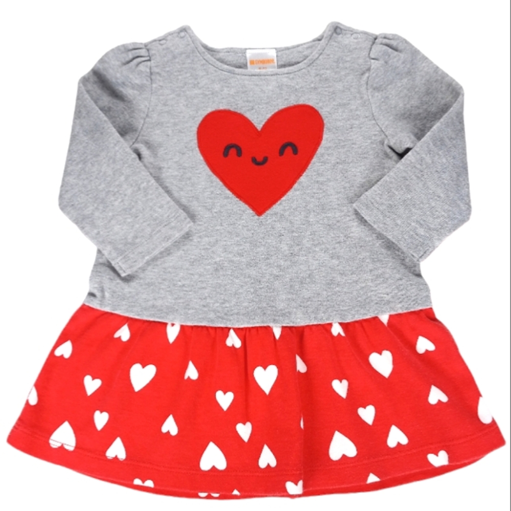 Gymboree Dress Heart Appliqué Size 6-12 Months